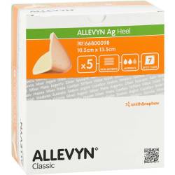 ALLEVYN Ag Heel Schaumstoff Fersenverband 5 St Verband von ACA Müller/ADAG Pharma AG