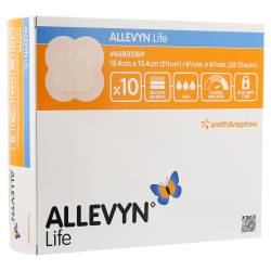 ALLEVYN Life 15,4x15,4 cm Silikonschaumverband 10 St Verband von ACA Müller/ADAG Pharma AG