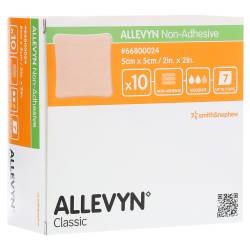 ALLEVYN non Adhesive 5x5 cm Wundverband 10 St Kompressen von ACA Müller/ADAG Pharma AG