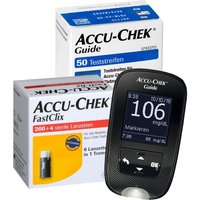 Accu-Chek® Guide mg/dL + Teststreifen + FastClix Lanzetten von ACCU-CHEK