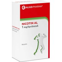 Nicotin Al 1 mg/SprÃ¼hstoÃ Spray zur Anwendung in der MundhÃ¶hle, von AL Aliud Pharma