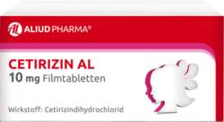 CETIRIZIN AL 10 mg Filmtabletten 100 St von ALIUD Pharma GmbH