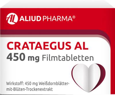 Crataegus AL 450 mg Filmtabletten bei nachlassender Herzleistung 100 St von ALIUD Pharma GmbH