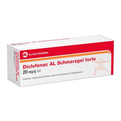 Diclofenac AL Schmerzgel forte 20 mg / g bei akutem Bewegungsschmerz nach stumpfem Trauma 180 g von ALIUD Pharma GmbH