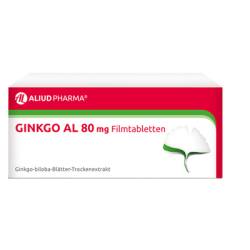 Ginkgo AL 80 mg Filmtabletten bei altersbedingten Ged�chtniseinbu�en mit leichter Demenz 120 St von ALIUD Pharma GmbH