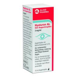 Hyaluron AL Gel Augentropfen 3 mg /ml bei sehr trockenen Augen 1X10 ml von ALIUD Pharma GmbH