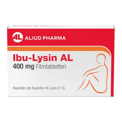 Ibu-Lysin AL 400 mg Filmtabletten bei akuten Schmerzen 10 St von ALIUD Pharma GmbH