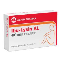 Ibu-Lysin AL 400 mg Filmtabletten bei akuten Schmerzen 20 St von ALIUD Pharma GmbH