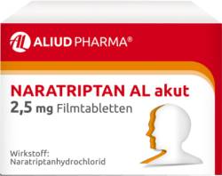 Naratriptan AL akut 2,5 mg Filmtabletten bei Migr�ne 2 St von ALIUD Pharma GmbH