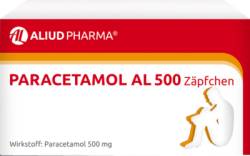 Paracetamol AL 500 Z�pfchen bei akuten Schmerzen und Fieber 10 St von ALIUD Pharma GmbH