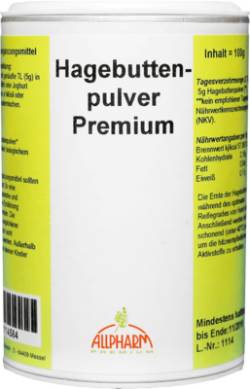 HAGEBUTTEN PULVER Premium Allpharm 100 g von ALLPHARM Vertriebs GmbH