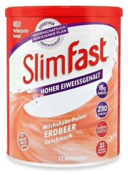 Slim Fast Drink Erdbeere 438 g Pulver von ALLPHARM Vertriebs GmbH