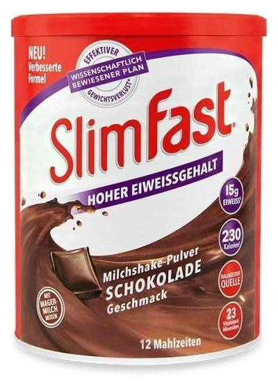 Slim Fast Drink Schokolade 450 g Pulver von ALLPHARM Vertriebs GmbH