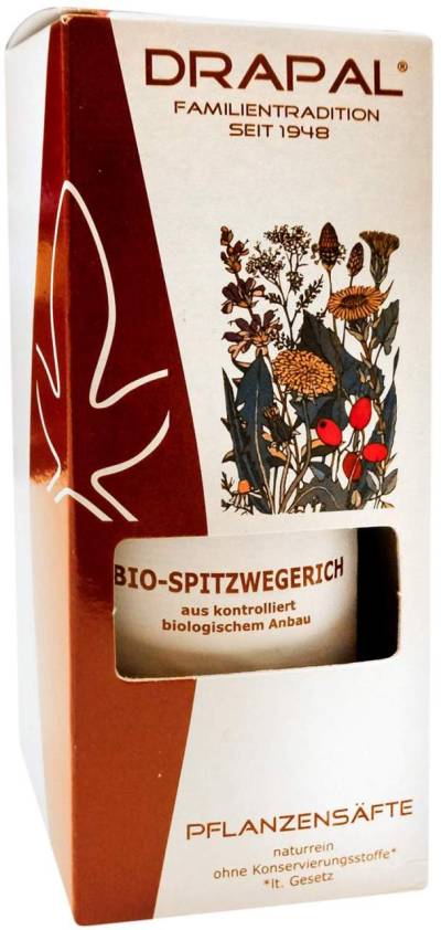 Spitzwegerichblätter Bio 200 ml Pflanzensaft Drapal von ALLPHARM Vertriebs GmbH