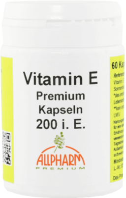 VITAMIN E ALLPHARM Premium 200 I.E. Kapseln 28.8 g von ALLPHARM Vertriebs GmbH