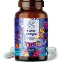 Marine Collagen mit Hyaluronsäure Kapseln - Meeres Kollagen Hydrolysat & Marines Elastin von ALPHA FOODS