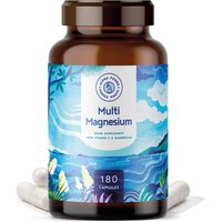 Multi-Magnesium Komplex Kapseln - 6 bioaktive Magnesium-Quellen - vegan von ALPHA FOODS