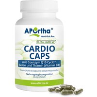APOrtha® Cardio Caps mit Coenzym Q10 Ubichinon + Selen + Vitamin B1 Kapseln von APOrtha