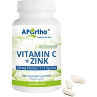 APOrtha® Vitamin C 780 mg Plus 15 mg Zink - Kapseln von APOrtha