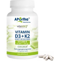 APOrtha® Vitamin D3 5.000 IE + Vitamin K2 vitaMK7® 200 µg Kapseln von APOrtha