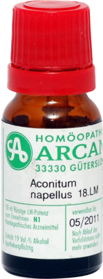 ACONITUM NAPELLUS LM 18 Dilution 10 ml von ARCANA Dr. Sewerin GmbH & Co.KG