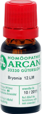 BRYONIA LM 12 Dilution 10 ml von ARCANA Dr. Sewerin GmbH & Co.KG