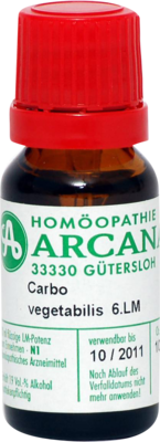 CARBO VEGETABILIS LM 6 Dilution 10 ml von ARCANA Dr. Sewerin GmbH & Co.KG