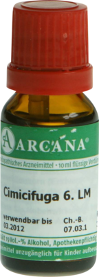 CIMICIFUGA LM 6 Dilution 10 ml von ARCANA Dr. Sewerin GmbH & Co.KG