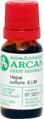 HEPAR SULFURIS LM 6 Dilution 10 ml von ARCANA Dr. Sewerin GmbH & Co.KG