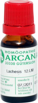 LACHESIS LM 12 Dilution 10 ml von ARCANA Dr. Sewerin GmbH & Co.KG