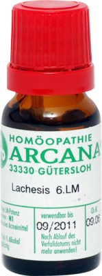 LACHESIS LM 6 Dilution 10 ml von ARCANA Dr. Sewerin GmbH & Co.KG