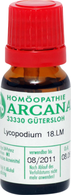 LYCOPODIUM LM 18 Dilution 10 ml von ARCANA Dr. Sewerin GmbH & Co.KG