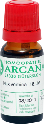 NUX VOMICA LM 18 Dilution 10 ml von ARCANA Dr. Sewerin GmbH & Co.KG