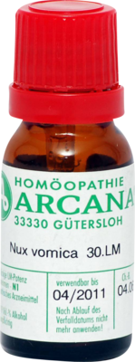 NUX VOMICA LM 30 Dilution 10 ml von ARCANA Dr. Sewerin GmbH & Co.KG