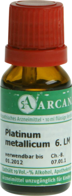 PLATINUM METALLICUM LM 6 Dilution 10 ml von ARCANA Dr. Sewerin GmbH & Co.KG