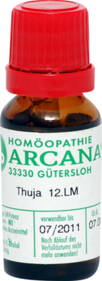 THUJA LM 12 Dilution 10 ml von ARCANA Dr. Sewerin GmbH & Co.KG