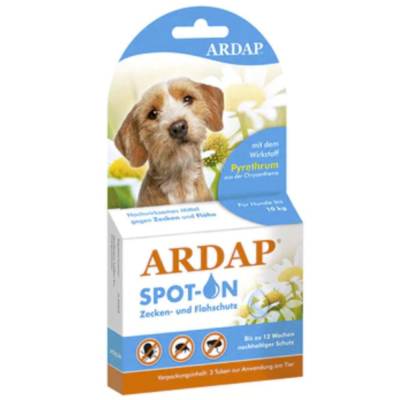 ARDAP SPOT-ON Zecken- und Flohschutz für Hunde bis 10 kg von ARDAP CARE GmbH