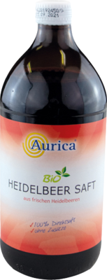 HEIDELBEER 100% Direktsaft Bio 500 ml von AURICA Naturheilm.u.Naturwaren GmbH