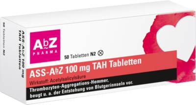 ASS AbZ 100 mg TAH Tabletten 50 St von AbZ Pharma GmbH