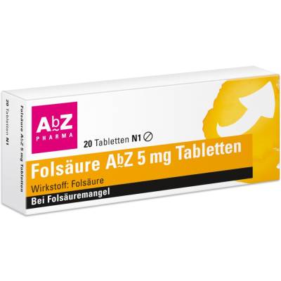 FOLSÄURE ABZ 5 mg von AbZ-Pharma GmbH