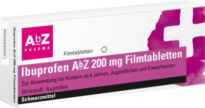 IBUPROFEN AbZ 200 mg Filmtabletten 20 St von AbZ Pharma GmbH