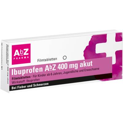 IBUPROFEN AbZ 400 mg akut Filmtabletten 50 St von AbZ Pharma GmbH