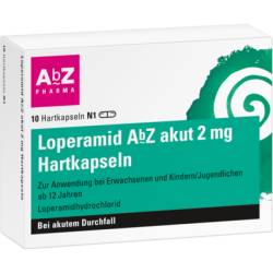 LOPERAMID AbZ akut 2 mg Hartkapseln 10 St von AbZ Pharma GmbH