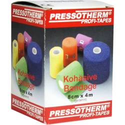 PRESSOTHERM Kohäsive Bandage 8 cmx4 m grün 1 St Binden von ABC Apotheken-Bedarfs-Center