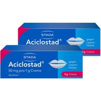 Aciclostad® Creme gegen Lippenherpes hemmt die Viren-Vermehrung und lindert wirksam Schmerzen und Juckreiz von Aciclostad