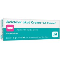 Aciclovir akut Creme bei Lippenherpes von Aciclovir