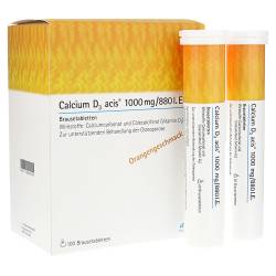 "Calcium D3 acis 1000mg/880 I.E. Brausetabletten 100 Stück" von "Acis Arzneimittel GmbH"