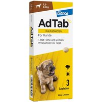 AdTab 56 Mg Kautabletten fÃ¼r Hunde 1,3-2,5 Kg von AdTab