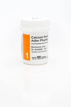 BIOCHEMIE Adler 1 Calcium fluoratum D 12 Tabletten 200 St von Adler Pharma Produktion und Vertrieb GmbH