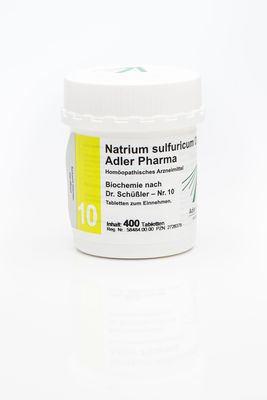 BIOCHEMIE Adler 10 Natrium sulfuricum D 6 Tabl. 400 St von Adler Pharma Produktion und Vertrieb GmbH